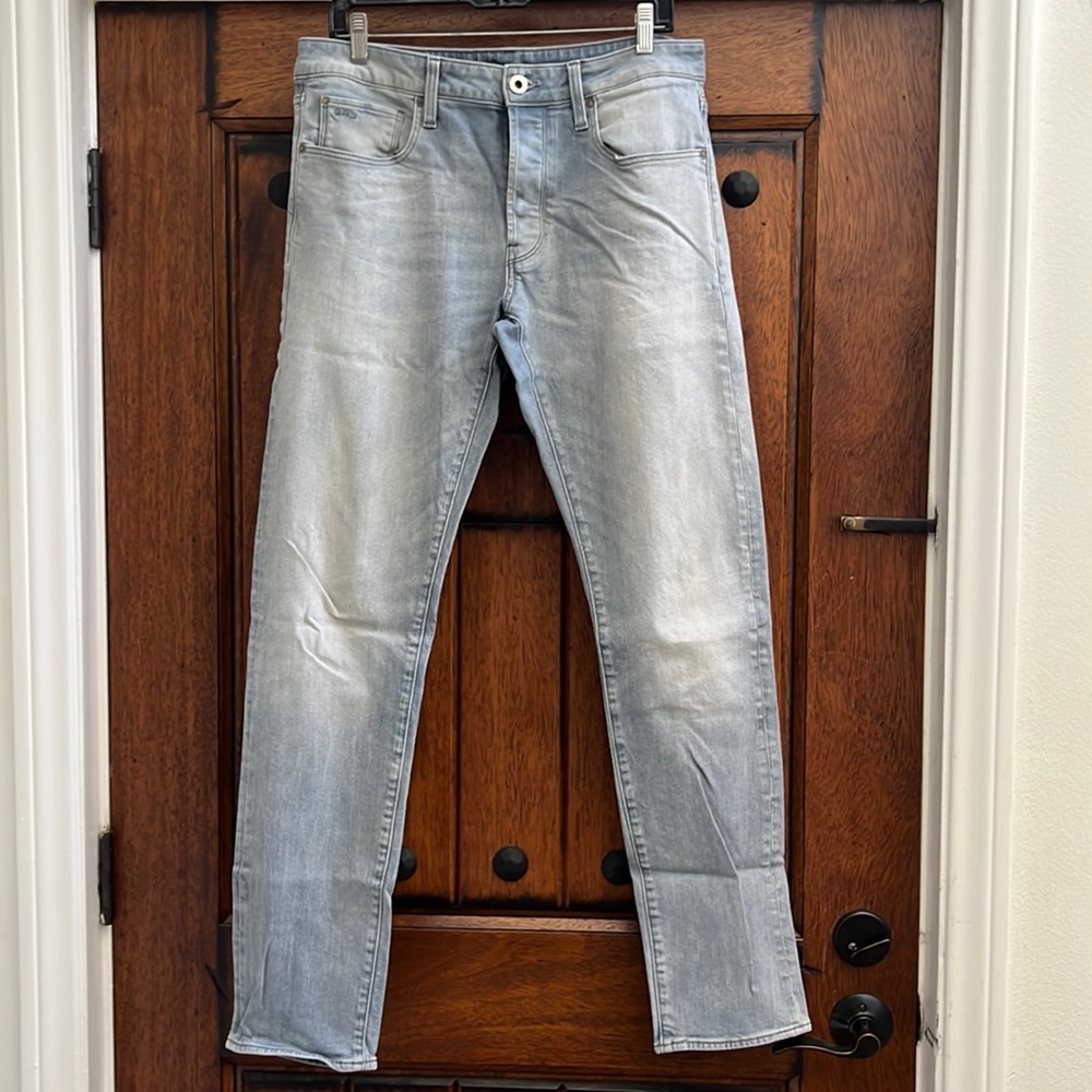 G-Star Raw Men's Jeans ~ W 33_L 34 ~ Button Fly ~ 3301 Slim